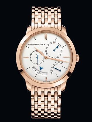 Girard-Perregaux - 49538-52-131-52A   1966 Annual Calendar Equation of Time Pink Gold Bracelet