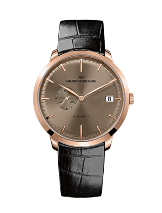 Girard-Perregaux - 49543-52-B31-BK6A   1966 41 Small Seconds Date Pink Gold Pink