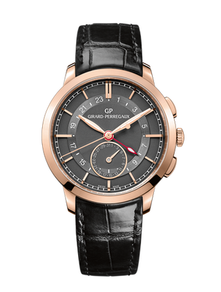 Girard-Perregaux - 49544-52-231-BB60   1966 Dual Time Pink Gold Grey