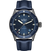 Blancpain - 5000-0240-O52A  Fifty Fathoms Bathyscaphe Ceramic / Blue / Canvas