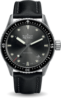 Blancpain Fifty Fathoms Tribute to Fifty Fathoms Aqua Lung / Stainless Steel / Black / Black Canvas (5000-1110-B52A)