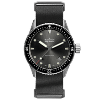 Blancpain Fifty Fathoms Bathyscaphe Titanium / Black / Grey Nato (5000-1110-NABA)