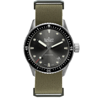 Blancpain Fifty Fathoms Bathyscaphe Stainless Steel / Grey / Bracelet (5000-1110-NAKA)