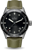 Blancpain - 5000-1230-K52A  Fifty Fathoms Bathyscaphe Titanium / Black / Sand Canvas