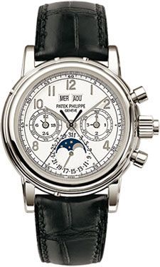 Patek Philippe - 5004P-021  Perpetual Calendar Split Seconds Chronograph 5004 Platinum / White Arabic