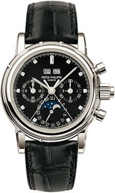 Patek Philippe - 5004P-033  Perpetual Calendar Split Seconds Chronograph 5004 Platinum / Black Diamond