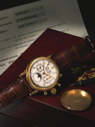 Patek Philippe - 5004R-001  Perpetual Calendar Split Seconds Chronograph 5004 Rose Gold / Silver Arabic