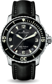 Blancpain - 5015-1130-52A  Fifty Fathoms Automatique Stainless Steel / Black / Black Canvas