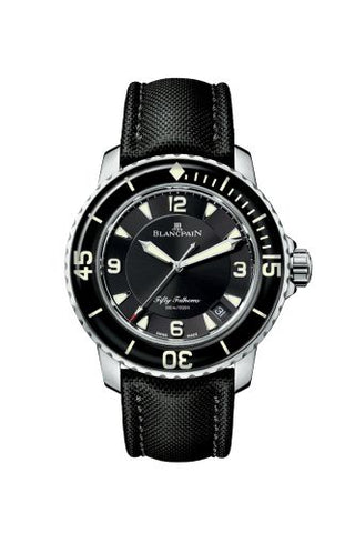 Blancpain - 5015-1130-52A  Fifty Fathoms Automatique Stainless Steel / Black / Black Canvas