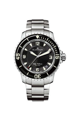 Blancpain - 5015-1130-71S  Fifty Fathoms Automatique Stainless Steel / Black / Bracelet