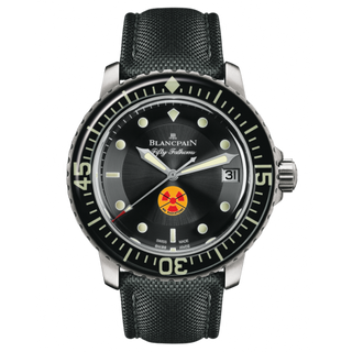 Blancpain - 5015B-1130-52  Fifty Fathoms Tribute to Fifty Fathoms / Stainless Steel / Black / Black Canvas