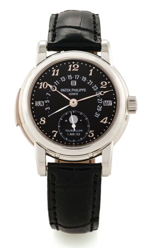 Patek Philippe - 5016P-001  Tourbillon Minute Repeater Perpetual Calendar 5016 Platinum / Black Breguet