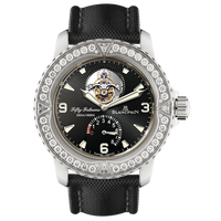 Blancpain Fifty Fathoms Tourbillon 8 Jours White Gold / Diamonds / Black Canvas (5025-9430-52A)