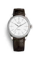 Rolex Cellini Date White Gold / Silver / Alligator Brown (50509-0017)