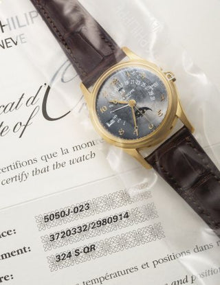 Patek Philippe - 5050J-023  Perpetual Calendar 5050 Yellow Gold / Slate Breguet