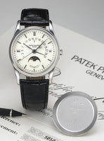 Patek Philippe Perpetual Calendar Chronograph 3970 Platinum / Black Diamond (5050P-XX1)