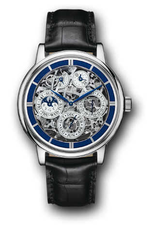 Jaeger-LeCoultre - 50635SQ  Master Grande Tradition Quantième Perpétuel 8 Jours SQ White Gold / Blue