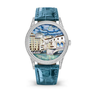 Patek Philippe - 5077/100G-031  Calatrava 5077G Italian Scenes /  Ponte Vecchio