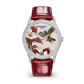 Patek Philippe - 5077/100G-033  Calatrava 5077 White Gold / Diamond / Hummingbirds