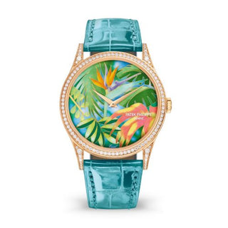 Patek Philippe - 5077/100R-037  Calatrava 5077R Tropical Plants / Strelitzias