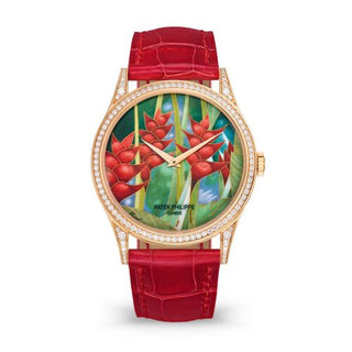 Patek Philippe - 5077/100R-038  Calatrava 5077R Tropical Plants / Heliconias