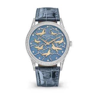 Patek Philippe - 5077/101G-010  Calatrava 5077G Pictures in Relief / Birds and Clouds