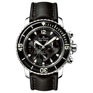 Blancpain - 5085F-1130-52  Fifty Fathoms Chronographe Flyback Stainless / Black / Black Canvas