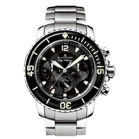 Blancpain Fifty Fathoms Bathyscaphe Flyback Chronograph Black Ceramic / Black / Black Canvas (5085F-1130-71)