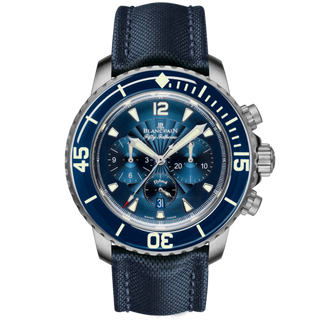 Blancpain - 5085F.B-1140-52B  Fifty Fathoms Chronographe Flyback Stainless / Blue / Blue Canvas