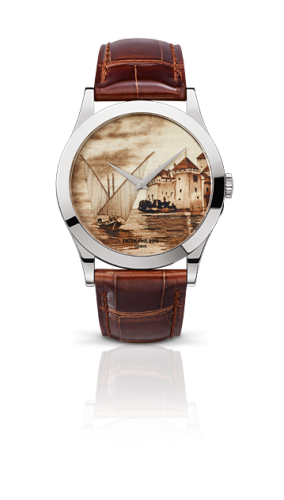 Patek Philippe - 5089G-017  Calatrava Lakeside Scenes 5089