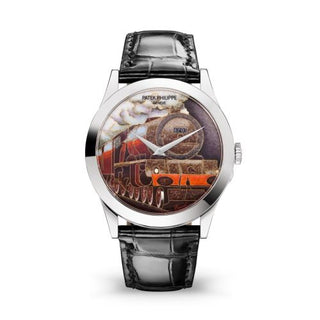 Patek Philippe - 5089G-075  Calatrava 5089 White Gold / Steam Locomotives