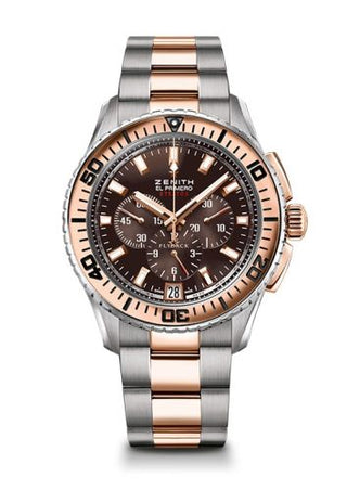 Zenith - 51.2061.405/75.M2060  El Primero Stratos Flyback Two Tone Bracelet