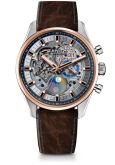 Zenith - 51.2530.4047/78.C810  El Primero Chronomaster Grande Date Full Open Stainless Steel / Pink Gold / Alligator