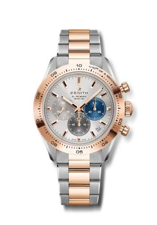 Zenith - 51.3100.3600/69.M3100  Chronomaster Sport Stainless Steel - Rose Gold / Silver / Bracelet