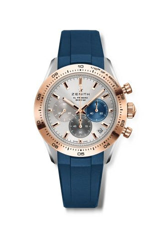 Zenith - 51.3100.3600/69.R950  Chronomaster Sport Stainless Steel - Rose Gold / Silver / Rubber