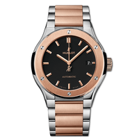 Hublot Classic Fusion 38  Titanium - Diamond / Brown / Bracelet (510.NO.1180.NO)