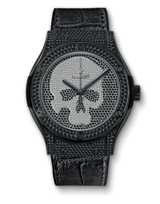 Hublot - 511.ND.9100.LR.1700.SKULL  Classic Fusion 45 Skull Black Full Pavé