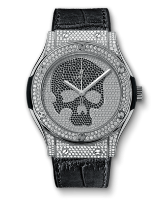 Hublot - 511.NX.9000.LR.1704.SKULL  Classic Fusion 45 Skull Full Pavé