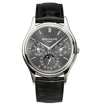 Patek Philippe - 5140P-017  Perpetual Calendar 5140 Platinum / Grey