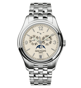 Patek Philippe - 5146/1G-001  Annual Calendar 5146 White Gold / Cream / Bracelet