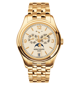 Patek Philippe - 5146/1J-001  Annual Calendar 5146 Yellow Gold / Cream / Bracelet