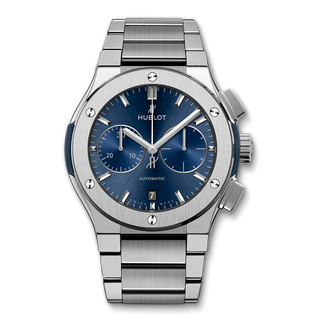 Hublot - 520.NX.7170.NX  Classic Fusion 45 Chronograph Titanium / Blue / Bracelet