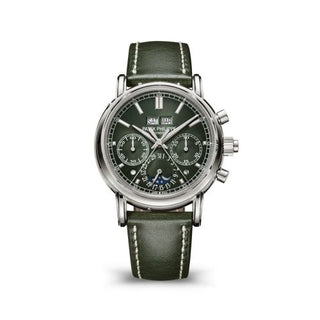 Patek Philippe - 5204G-001  Perpetual Calendar Split-Seconds Chronograph 5204 White Gold / Olive