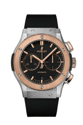 Hublot - 521.NO.1181.RX  Classic Fusion 45 Chronograph Titanium - King Gold / Black / Rubber