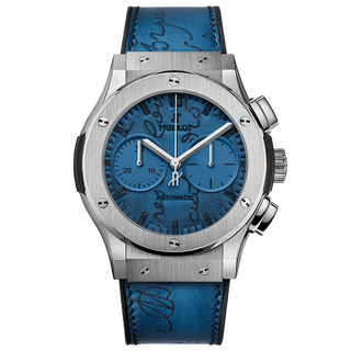 Hublot - 521.NX.050B.VR.BER18  Classic Fusion 45 Chronograph Berluti Scritto Ocean Blue