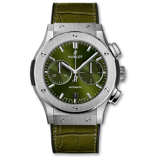 Hublot - 521.NX.8970.LR  Classic Fusion 45 Chronograph Titanium / Green