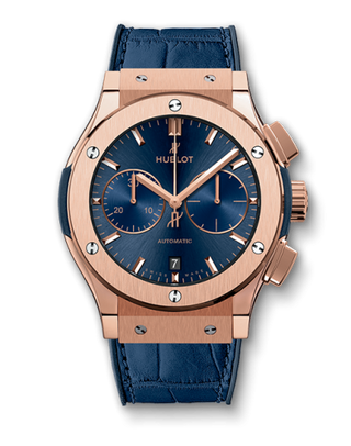 Hublot - 521.OX.7180.LR  Classic Fusion 45 Chronograph King Gold / Blue