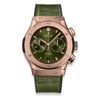 Hublot - 521.OX.8980.LR  Classic Fusion 45 Chronograph King Gold / Green