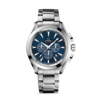 Omega - 522.10.44.50.03.001  Seamaster Aqua Terra 150M Co-Axial 44 Chronograph Stainless Steel / Blue / Bracelet / Olympic Collection