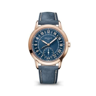 Patek Philippe - 5224R-001  Calatrava Travel Time 24-Hour Rose Gold / Blue